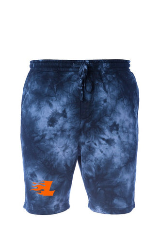 Rampage Lax Tie Dye Fleece Shorts