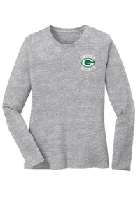 Ladies' Embroidered Long Sleeve Cotton Tee