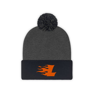 Team Logo Pom Pom Beanie