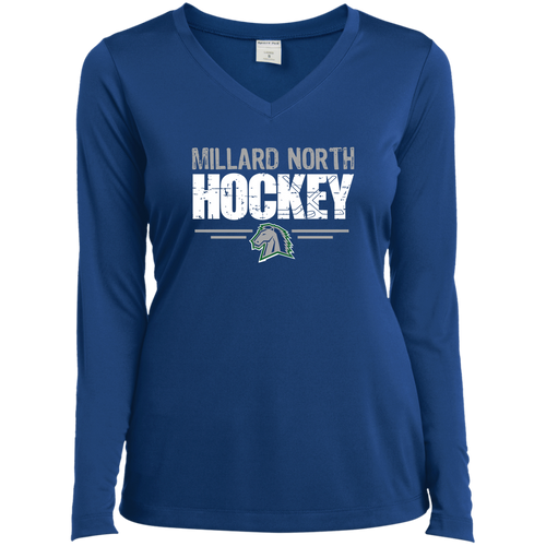Ladies’ Long Sleeve Performance V-Neck Tee