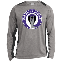 Load image into Gallery viewer, ST361LS Long Sleeve Heather Colorblock Performance Tee