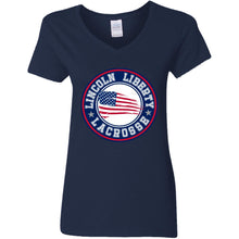 Load image into Gallery viewer, Ladies&#39; 100% Cotton V-Neck T-Shirt