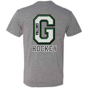 Go Green! Gretna Hockey Triblend T-Shirt