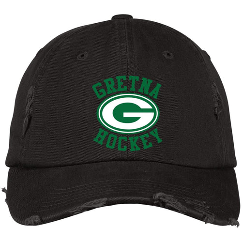 Embroidered Distressed Dad Cap