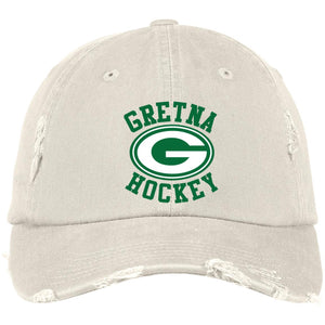 Embroidered Distressed Dad Cap