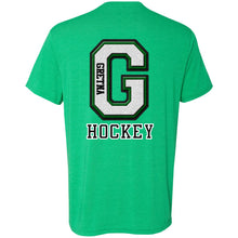 Load image into Gallery viewer, Go Green! Gretna Hockey Triblend T-Shirt