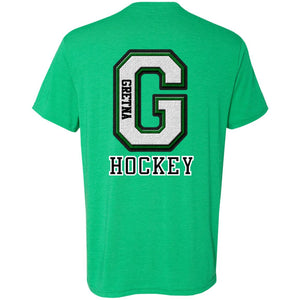 Go Green! Gretna Hockey Triblend T-Shirt
