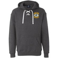 Load image into Gallery viewer, Team Logo Heavyweight Hockey Lace Hoodie