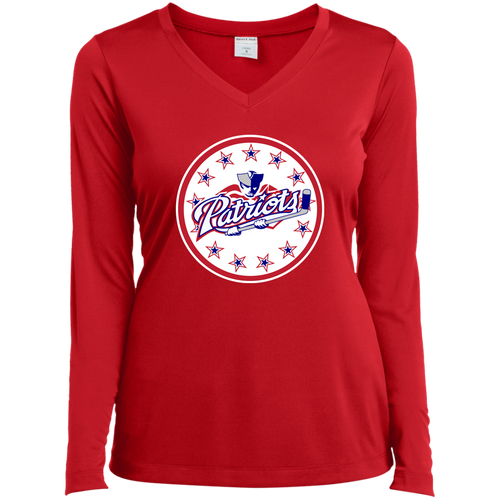 Ladies’ Long Sleeve Performance V-Neck Tee
