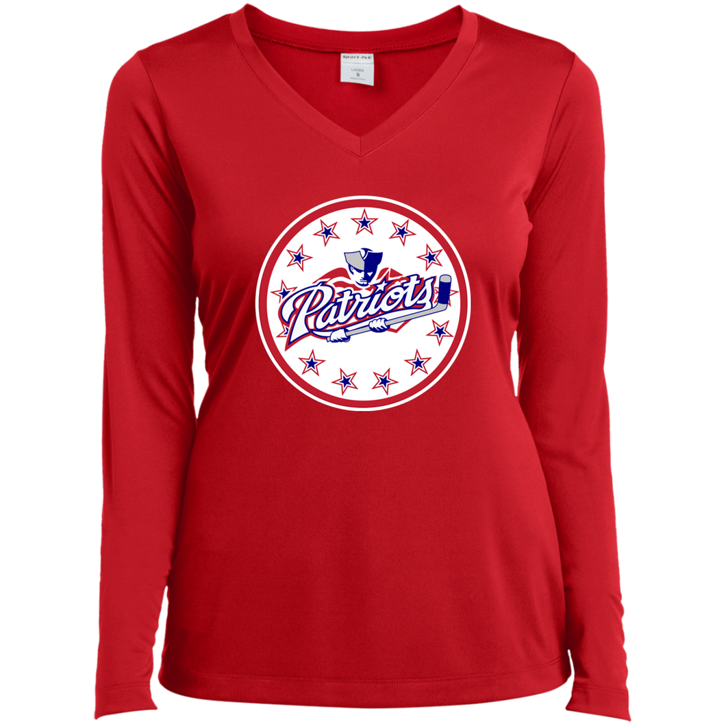 Ladies’ Long Sleeve Performance V-Neck Tee