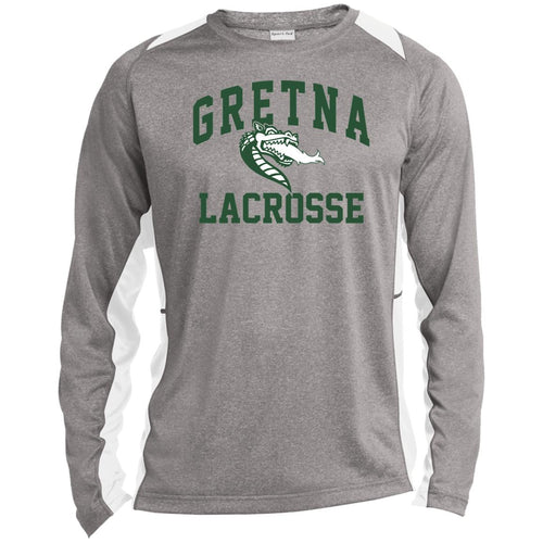 Long Sleeve Heather Colorblock Performance Tee