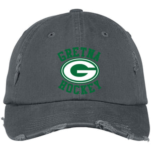 Embroidered Distressed Dad Cap