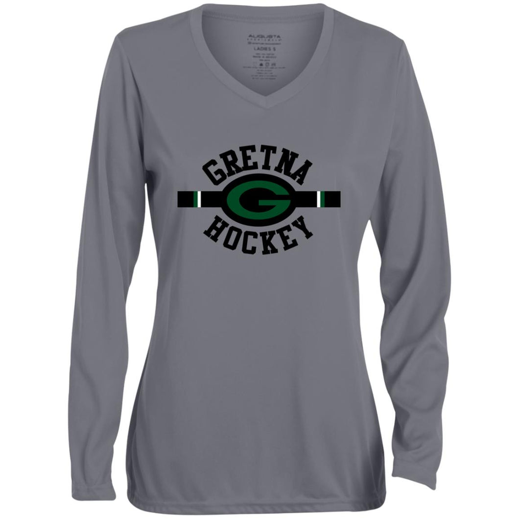 Ladies' Performance Long Sleeve V-Neck Tee