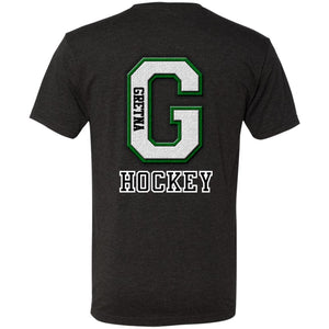 Go Green! Gretna Hockey Triblend T-Shirt