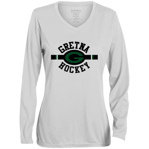 Ladies' Performance Long Sleeve V-Neck Tee