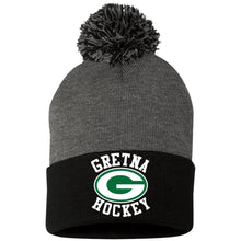 Load image into Gallery viewer, Embroidered Pom Pom Knit Cap