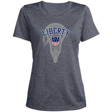 Load image into Gallery viewer, Ladies&#39; Heather Scoop Neck Performance Tee Tee