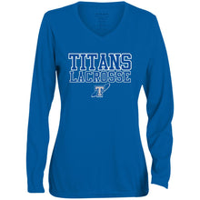 Load image into Gallery viewer, Ladies&#39; Performance Long Sleeve V-Neck Tee