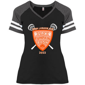 Pumpkin Bash '22 Ladies V-Neck T-Shirt