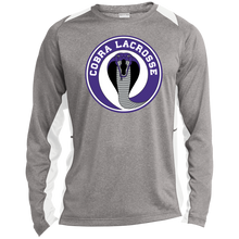 Load image into Gallery viewer, ST361LS Long Sleeve Heather Colorblock Performance Tee