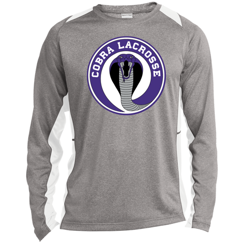 ST361LS Long Sleeve Heather Colorblock Performance Tee