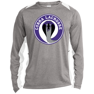 ST361LS Long Sleeve Heather Colorblock Performance Tee