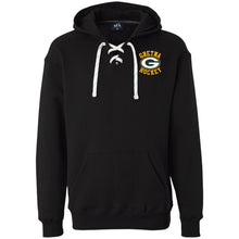 Load image into Gallery viewer, Team Logo Heavyweight Hockey Lace Hoodie