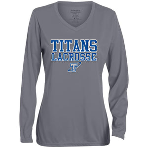 Ladies' Performance Long Sleeve V-Neck Tee