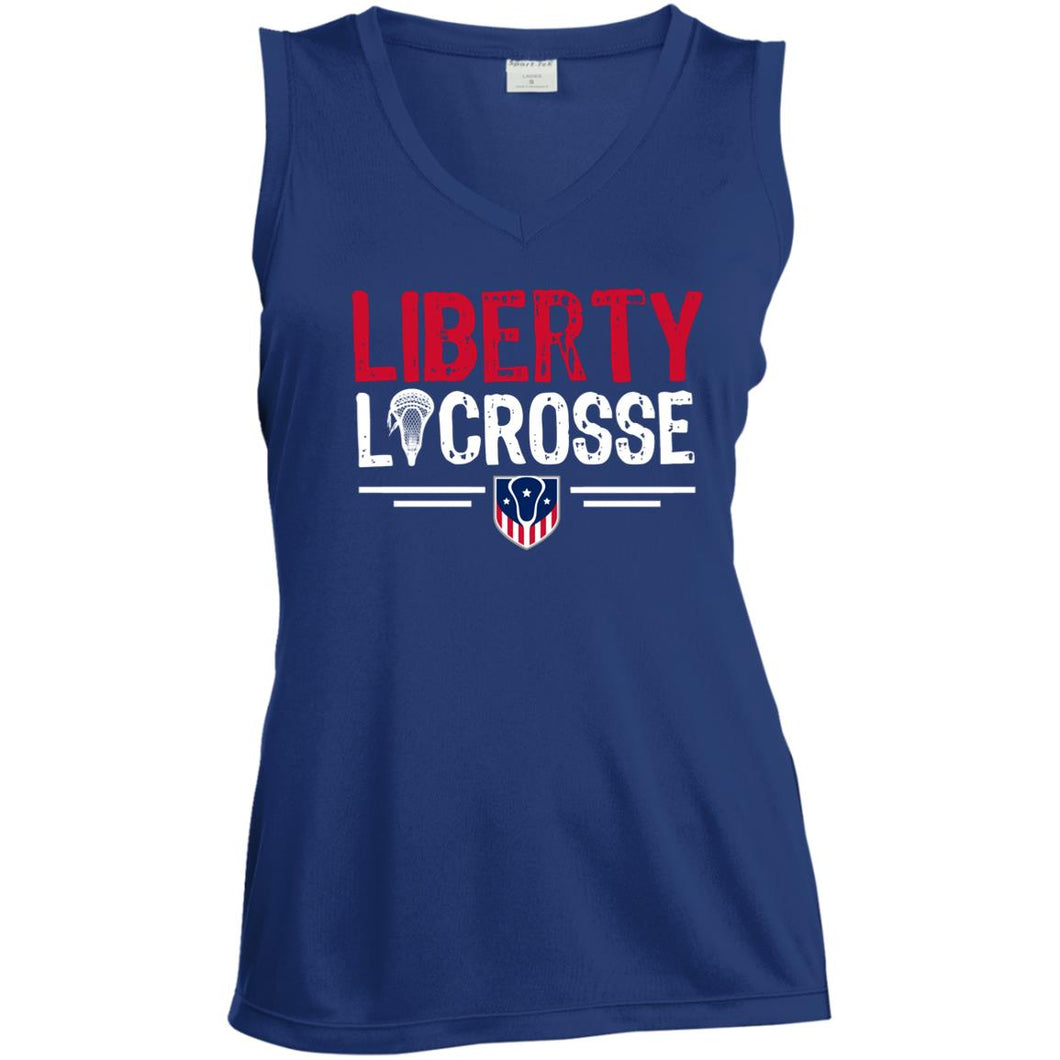 Ladies' Sleeveless V-Neck Performance Tee