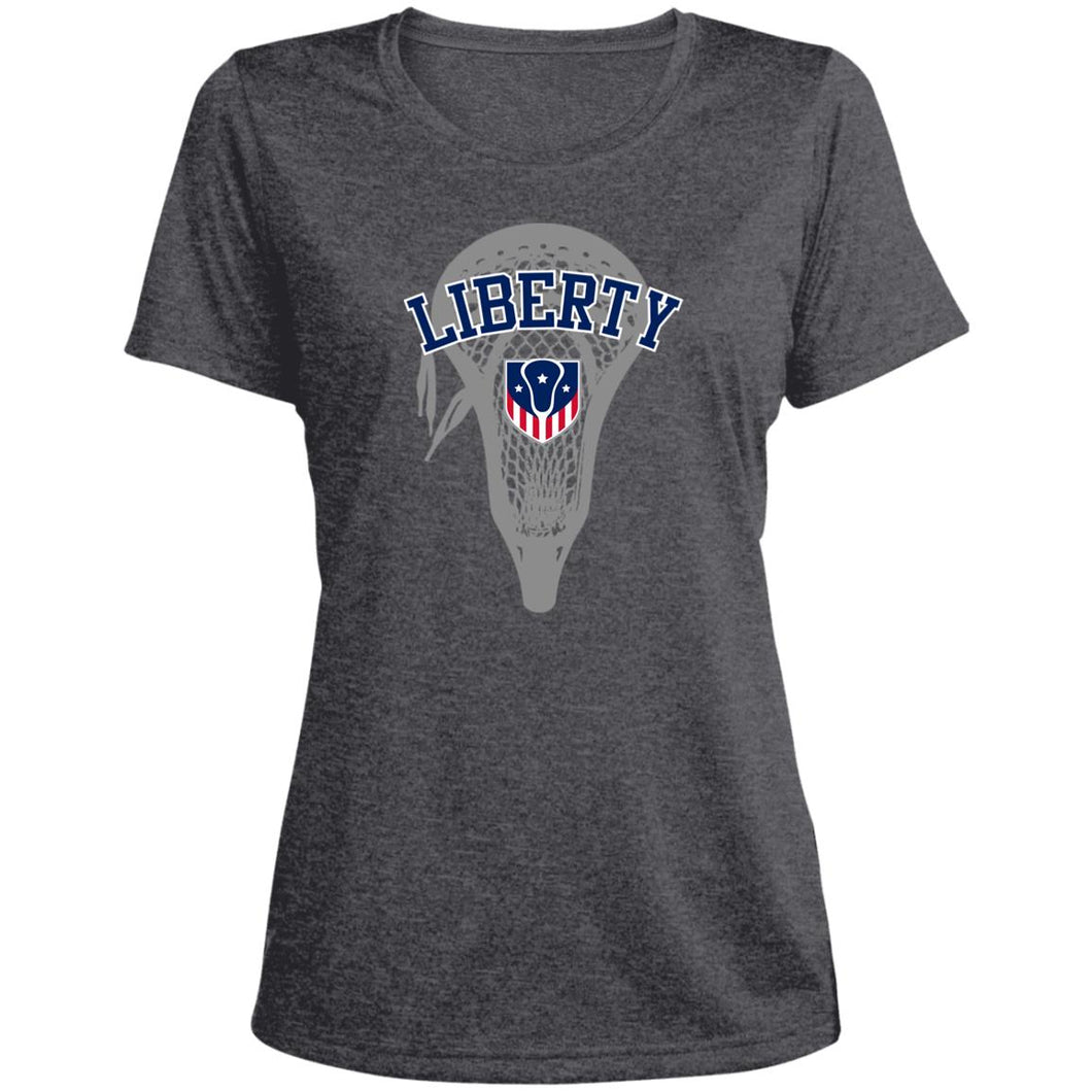 Ladies' Heather Scoop Neck Performance Tee Tee