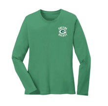 Load image into Gallery viewer, Ladies&#39; Embroidered Long Sleeve Cotton Tee