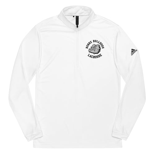 Adidas Team Logo Quarter Zip Pullover - Black & White