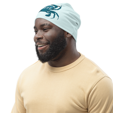 Load image into Gallery viewer, Yeti Blue Crab lacrosse Performance Beanie