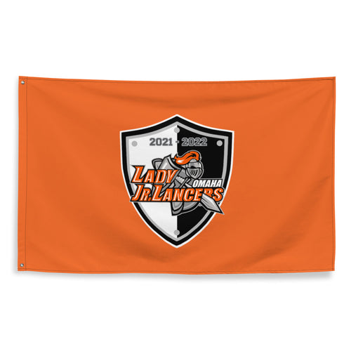 Lady Jr. Lancers Shield Logo Flag - 3'X5'