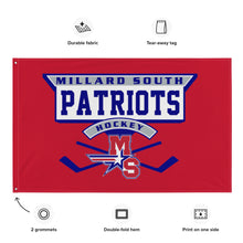 Load image into Gallery viewer, Millard South Hockey Gameday Flag 3’x5’