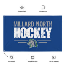 Load image into Gallery viewer, Millard North Hockey Gameday Flag 3’x5’