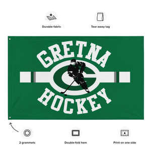 3'x5' Gretna Hockey Game Day Flag