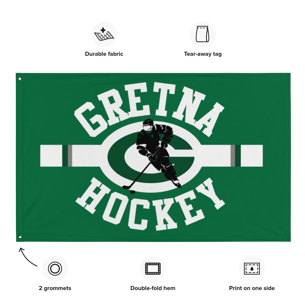 3'x5' Gretna Hockey Game Day Flag