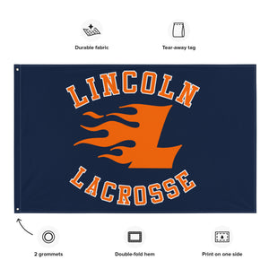 Lincoln Rampage Lacrosse 3' x 5' Flag