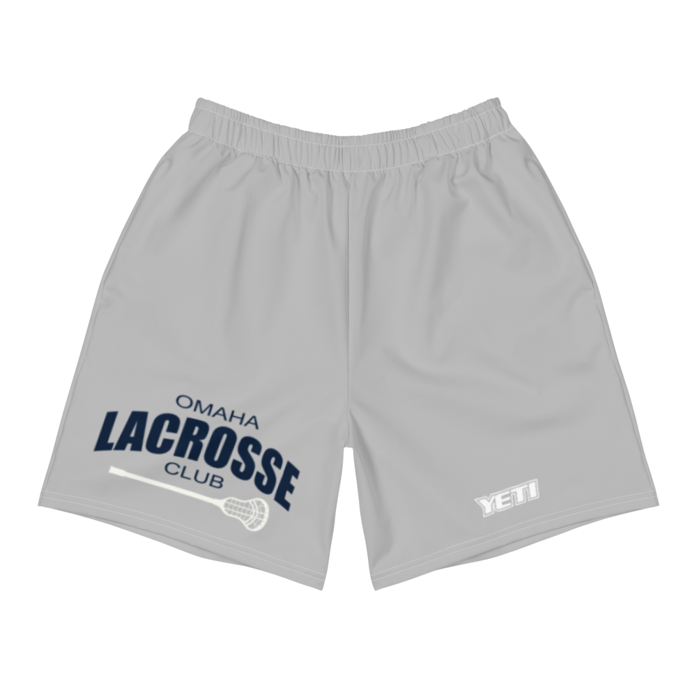 Omaha Lacrosse Performance Lacrosse Shorts - Light Gray