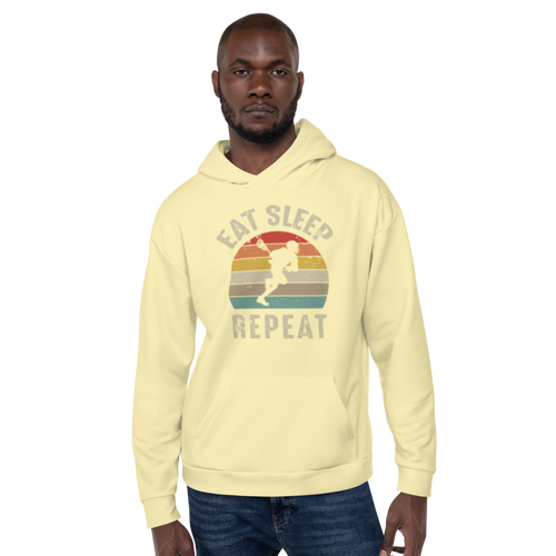 Eat. Sleep. Repeat. Lacrosse Performance Hoodie