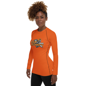 Women's Performance Rash Guard - Orange
