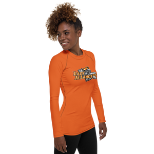 Women's Performance Rash Guard - Orange