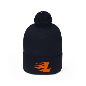 Team Logo Pom Pom Beanie