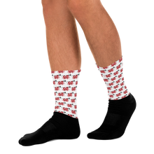 Load image into Gallery viewer, YETI LACROSSE CO. Performance Socks - Crab Lacrosse Stick Design