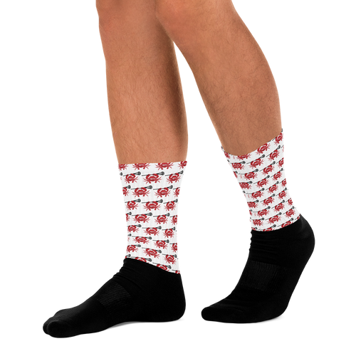 YETI LACROSSE CO. Performance Socks - Crab Lacrosse Stick Design