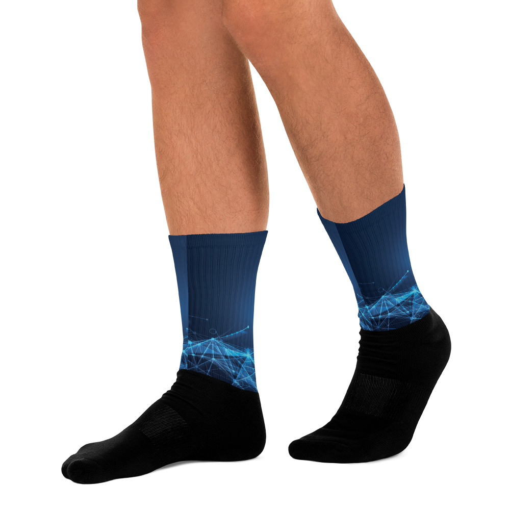 YETI LACROSSE CO. Performance Socks - Futuristic Abstract design
