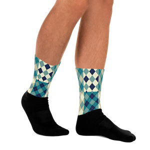 YETI LACROSSE CO. Performance Socks - Argyle Mashup design