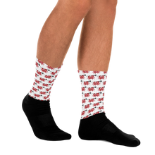 Load image into Gallery viewer, YETI LACROSSE CO. Performance Socks - Crab Lacrosse Stick Design