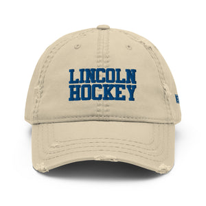 Lincoln Hockey Distressed Dad Hat